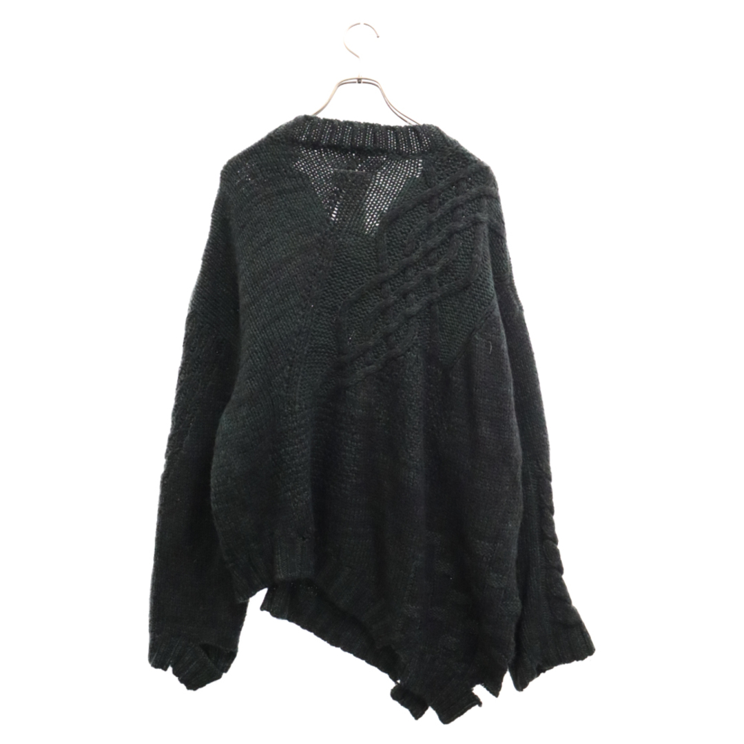 Maison Martin Margiela(マルタンマルジェラ)のMartin Margiela マルタンマルジェラ oversized distressed sweater オーバーサイズ ダメージ セーター ニット S62GP0077 S18083 グリーン メンズのトップス(ニット/セーター)の商品写真