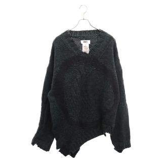 Maison Martin Margiela - Martin Margiela マルタンマルジェラ oversized distressed sweater オーバーサイズ ダメージ セーター ニット S62GP0077 S18083 グリーン