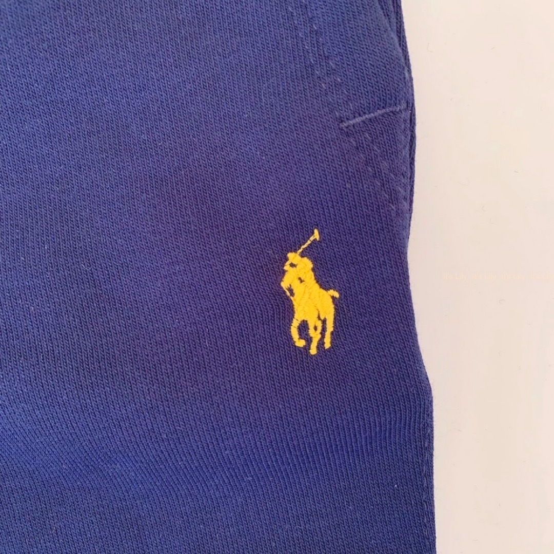 Ralph Lauren(ラルフローレン)の12m80cm 袖色違いハットベアロンT＆フリースパンツセット キッズ/ベビー/マタニティのベビー服(~85cm)(Ｔシャツ)の商品写真