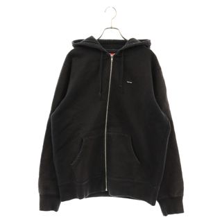 シュプリーム(Supreme)のSUPREME シュプリーム 16AW Small Box Zip Up Hooded Sweatshirt スモールボックスロゴ ジップアップ フーディー スウェットパーカー ブラック(パーカー)