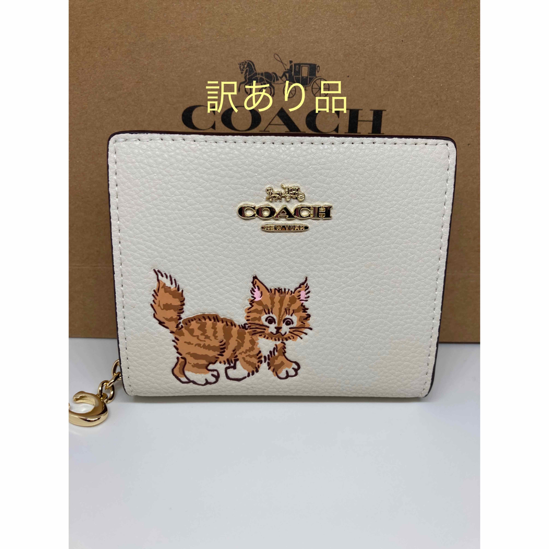 COACH(コーチ)のCOACH 二つ折り財布CC472 ダンシングキトゥン レディースのファッション小物(財布)の商品写真