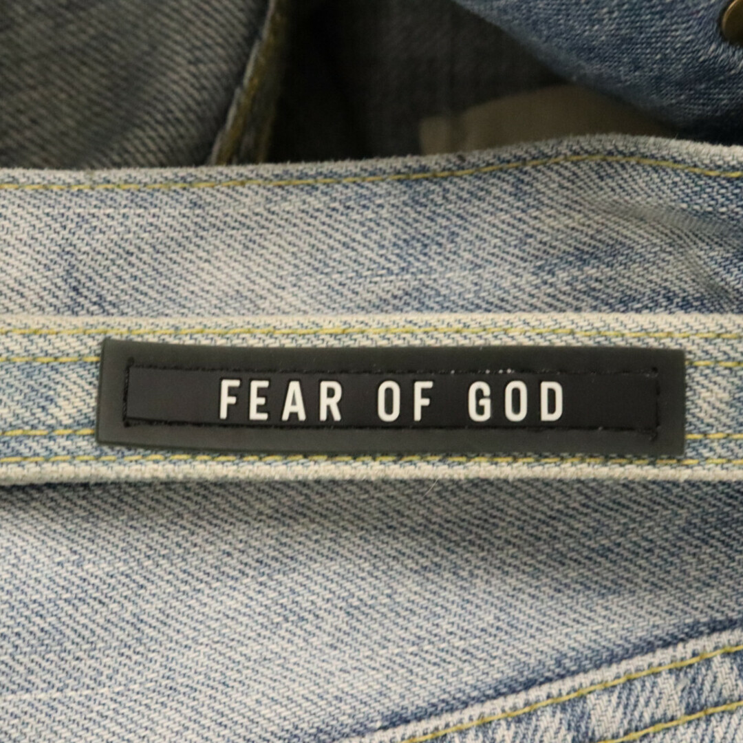 FEAR OF GOD(フィアオブゴッド)のFEAR OF GOD フィアオブゴッド 6TH SIXTH COLLECTION STANDARD DENIM クラッシュデニム ストレートデニム デニムパンツ 6S19-6017-4003 インディゴ メンズのパンツ(デニム/ジーンズ)の商品写真