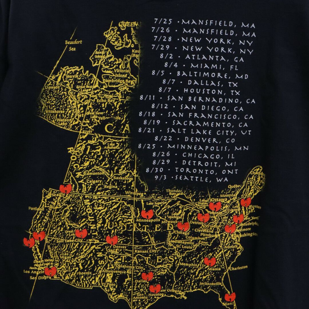 VINTAGE ヴィンテージ 00s WU TANG CLAN TOUR TEE ヴィンテージ ウータンクラン 半袖Tシャツ カットソー ブラック メンズのトップス(Tシャツ/カットソー(半袖/袖なし))の商品写真