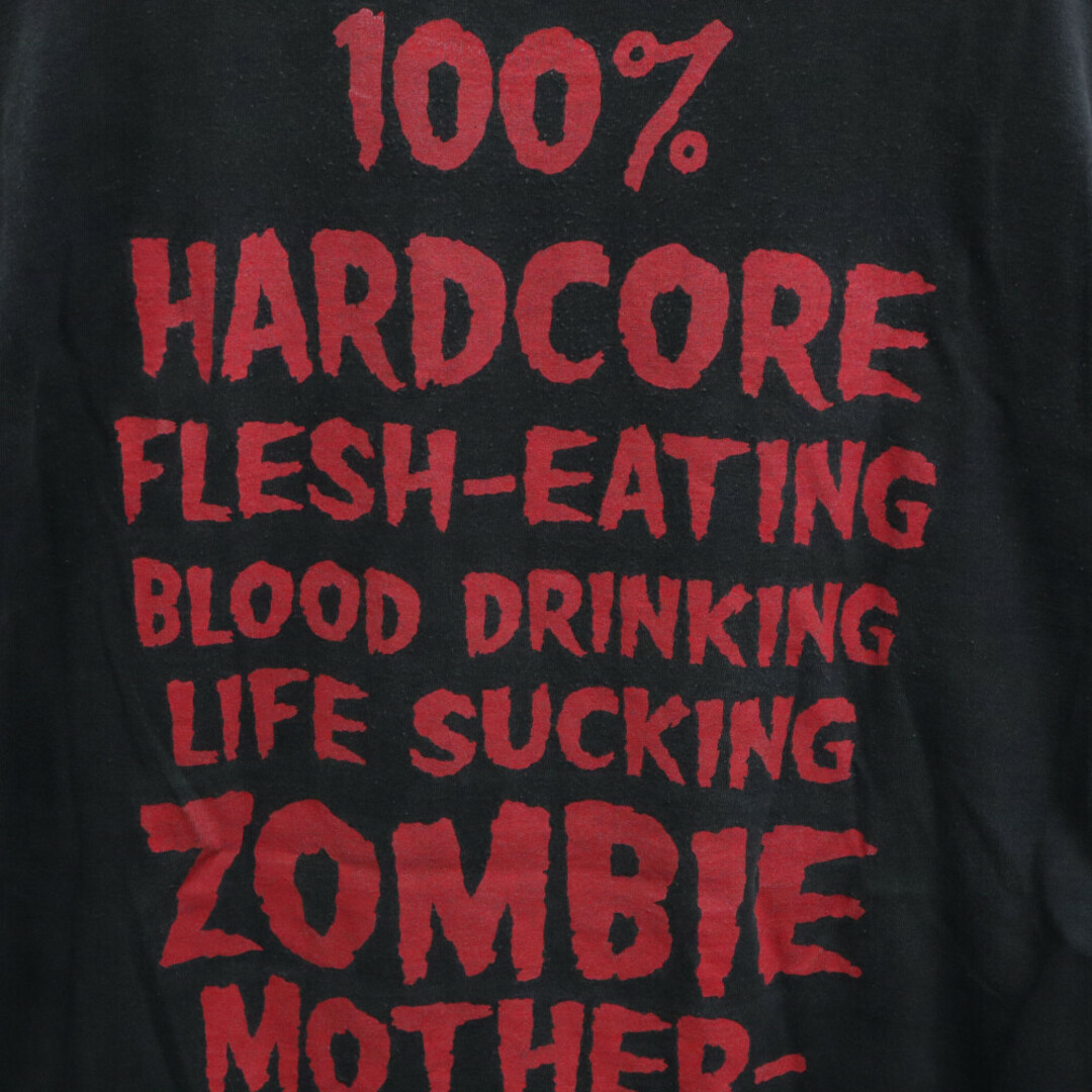 VINTAGE ヴィンテージ 90s ROB ZOMBIE100% HARDCORE ロブゾンビ ハードコア 半袖Tシャツ カットソー ブラック メンズのトップス(Tシャツ/カットソー(半袖/袖なし))の商品写真