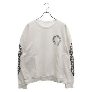 クロムハーツ(Chrome Hearts)のCHROME HEARTS クロムハーツ SWTSHRT PLVRスウェット 袖フローラルクロスホースシューバックプリントスウェット トレーナー(スウェット)