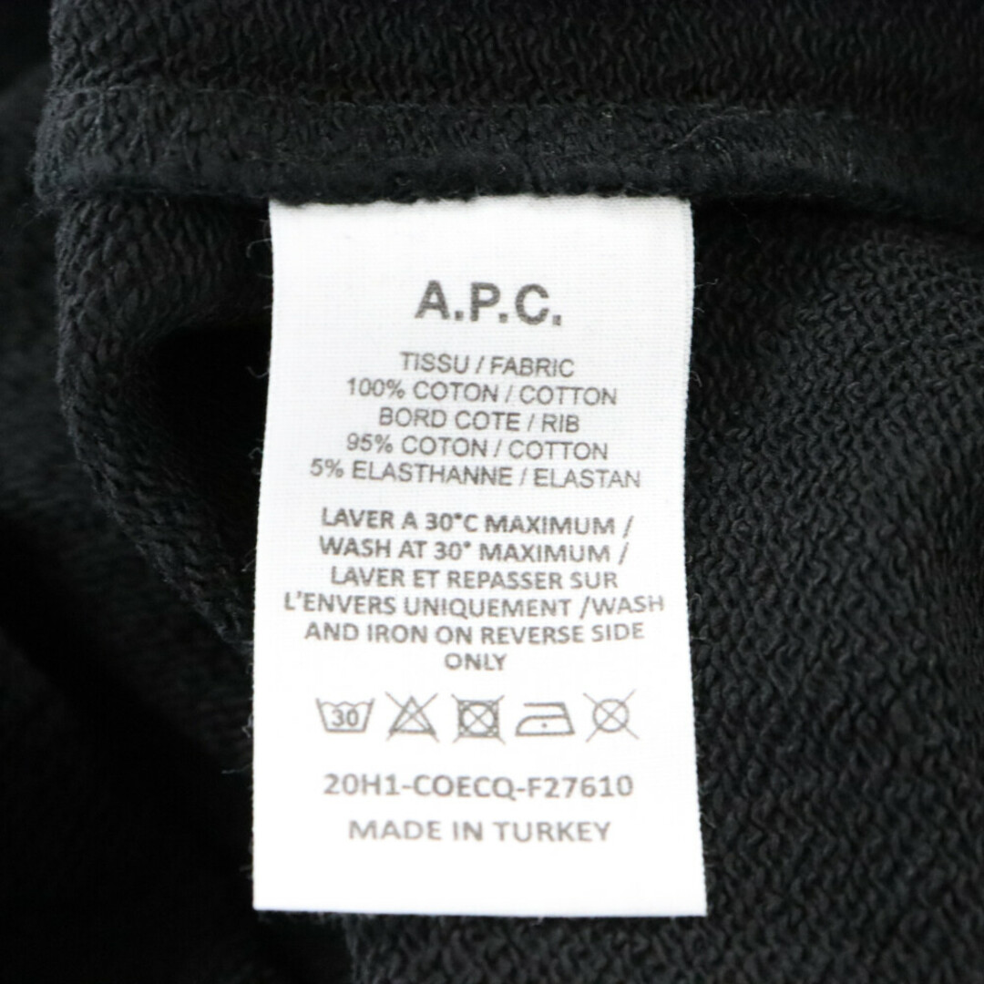 A.P.C(アーペーセー)のA.P.C アーペーセー Melissa Logo Sweatshirt プリントロゴ クルーネック スウェットトレーナー ブラック F27610 メンズのトップス(スウェット)の商品写真