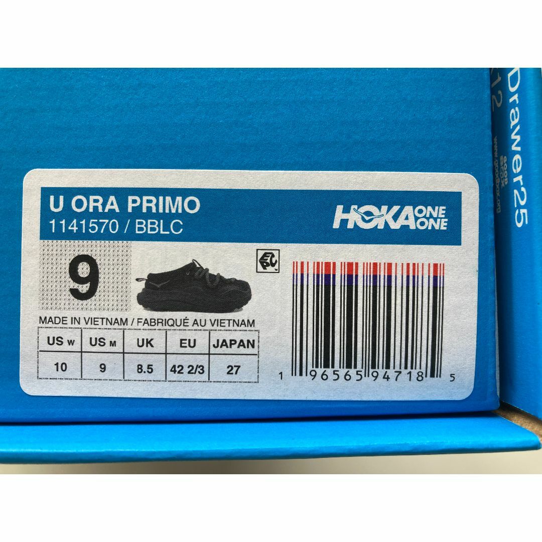 HOKA ONE ONE - HOKA ONE ONE ORA PRIMO black 27cmの通販 by YK HOKA ONE ONE - HOKA ONE ONE ORA PRIMO black 27cmの通販 by YK