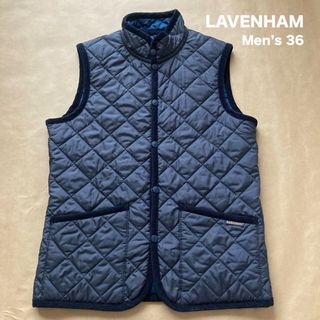 LAVENHAM - ラベンハム LAVENHAM ベスト　36 ネイビー　LVH-BP-15A