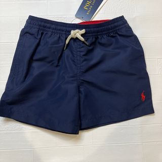 ラルフローレン(Ralph Lauren)の4t110cm 紺　ワンポイント赤ポニー　後ろポケット　スイムトランク(水着)