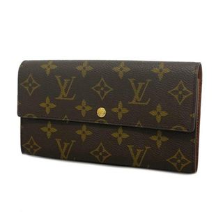 ルイヴィトン(LOUIS VUITTON)の【4hb2529】ルイヴィトン 長財布/モノグラム/ポシェットポルトモネクレディ/M61725/ブラウン【中古】メンズ/レディース/ユニセックス(財布)