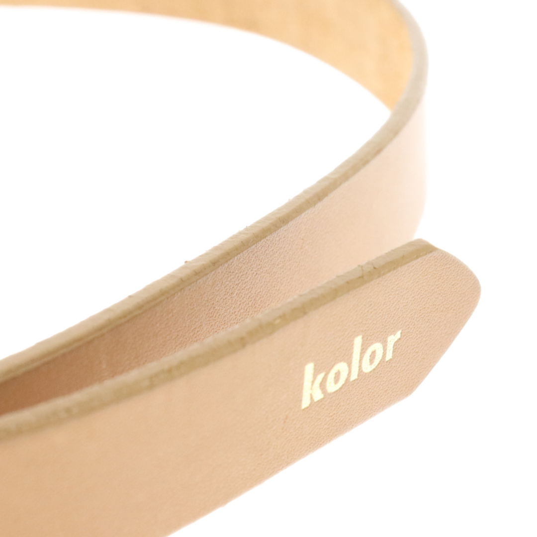 kolor - kolor カラー ダブルバックル ベルト ベージュの通販 by kolor - kolor カラー ダブルバックル ベルト ベージュの通販 by