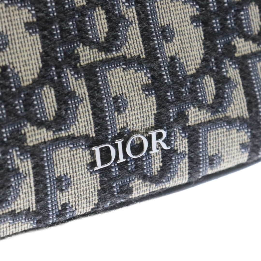 Dior(ディオール)のDIOR ディオール オブリーク ジャガード キャンバス レザー ショルダーバッグ 1ESP0200YKY ベージュ/ブルー メンズのバッグ(ショルダーバッグ)の商品写真