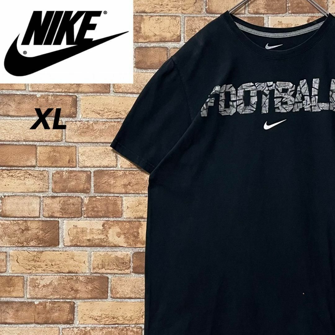 NIKE(ナイキ)のNIKE　ナイキ　　Tシャツ　ビッグプリント　黒　ブラック　XL メンズのトップス(Tシャツ/カットソー(半袖/袖なし))の商品写真