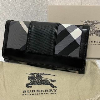 BURBERRY - 日本限定モデル BURBERRY バーバリー  コンチネンタル長財布 箱・袋付き