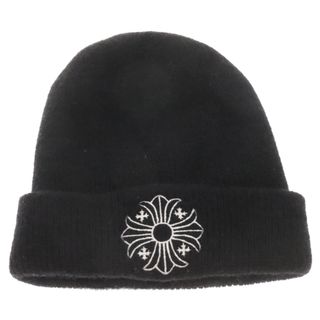 クロムハーツ(Chrome Hearts)のCHROME HEARTS クロムハーツ WOOL WATCH CAP CHプラス刺繍 ビーニーニット 帽子 キャップ ブラック(ニット帽/ビーニー)