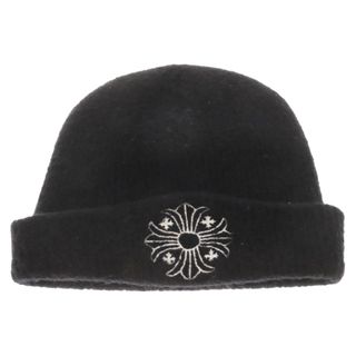 クロムハーツ(Chrome Hearts)のCHROME HEARTS クロムハーツ WOOL WATCH CAP CHプラス刺繍 ビーニーニット 帽子 キャップ ブラック(ニット帽/ビーニー)