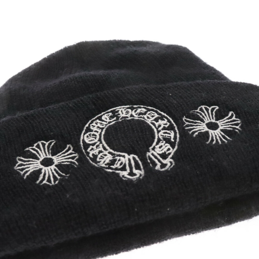 Chrome Hearts(クロムハーツ)のCHROME HEARTS クロムハーツ WOOL WATCH CAP ウールワッチキャップ CHプラスホースシュー刺繍ニットキャップ メンズの帽子(ニット帽/ビーニー)の商品写真