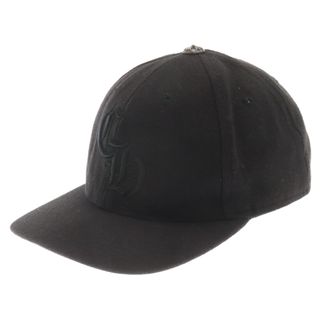 クロムハーツ(Chrome Hearts)のCHROME HEARTS クロムハーツ CH LOGO BASEBALLCAP ロゴ刺繍 ベースボールキャップ ブラック(キャップ)