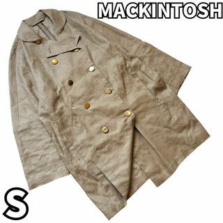 マッキントッシュ(MACKINTOSH)の【✨清涼感漂う✨】　マッキントッシュ　コート リネン 麻 金ボタン　ベージュ　S(スプリングコート)