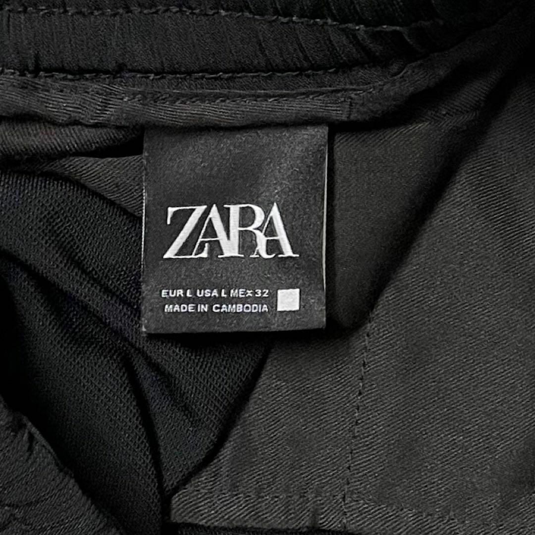 ZARA(ザラ)のZARA ザラ イージーサルエルパンツ ブラック 84A/L相当 美品 メンズのパンツ(サルエルパンツ)の商品写真