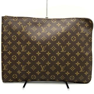 ルイヴィトン(LOUIS VUITTON)の【ベタ無し】ルイ・ヴィトン M53456 ポッシュ・ドキュマン クラッチバッグ セカンドバッグ ブラウン モノグラム LOUIS VUITTON【中古】(クラッチバッグ)