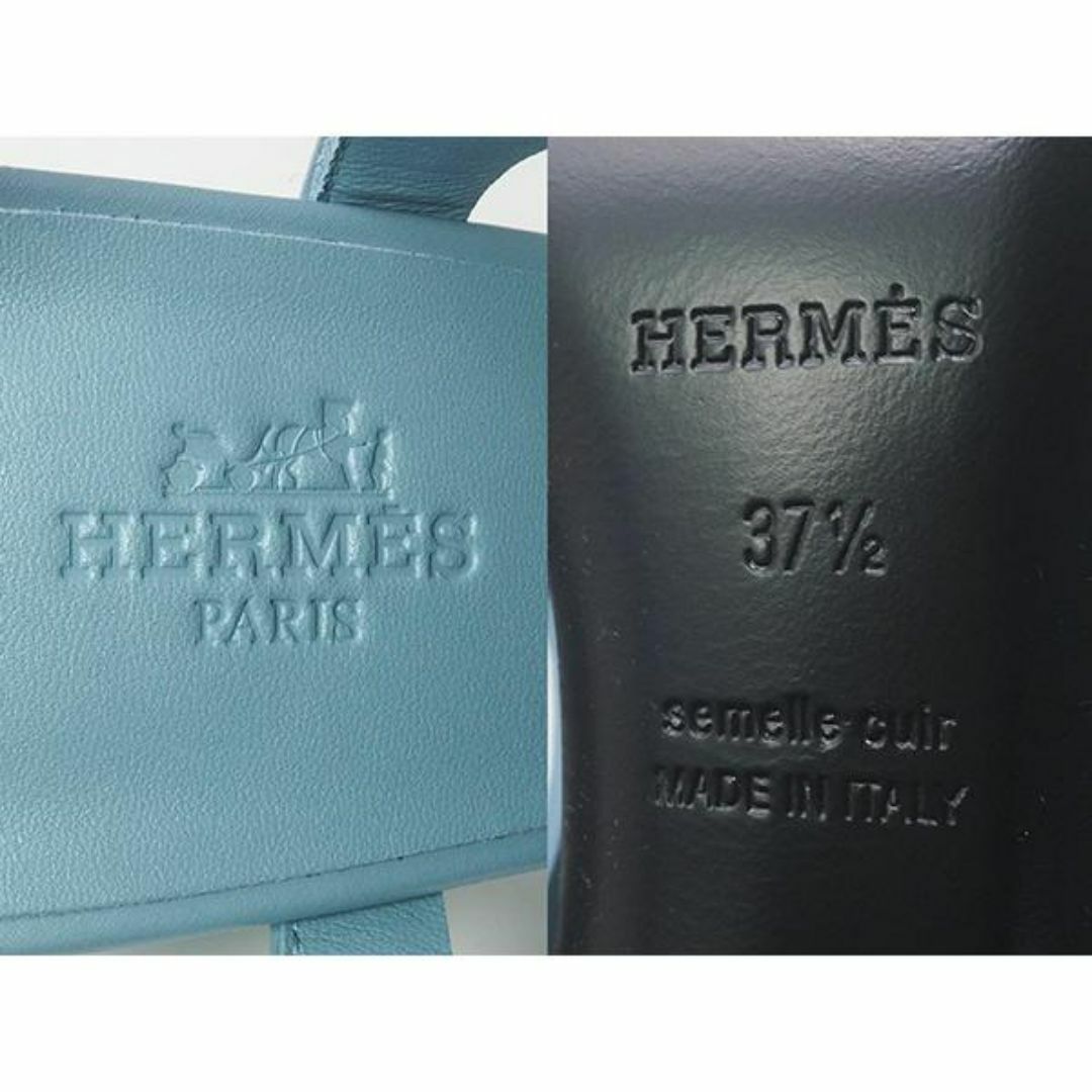 Hermes(エルメス)の◆ミウラ◆エルメス HERMES エレクトラ90 ヴェール・ドー サンダル H221022Z 37 1/2 展示未使用 レディースの靴/シューズ(サンダル)の商品写真