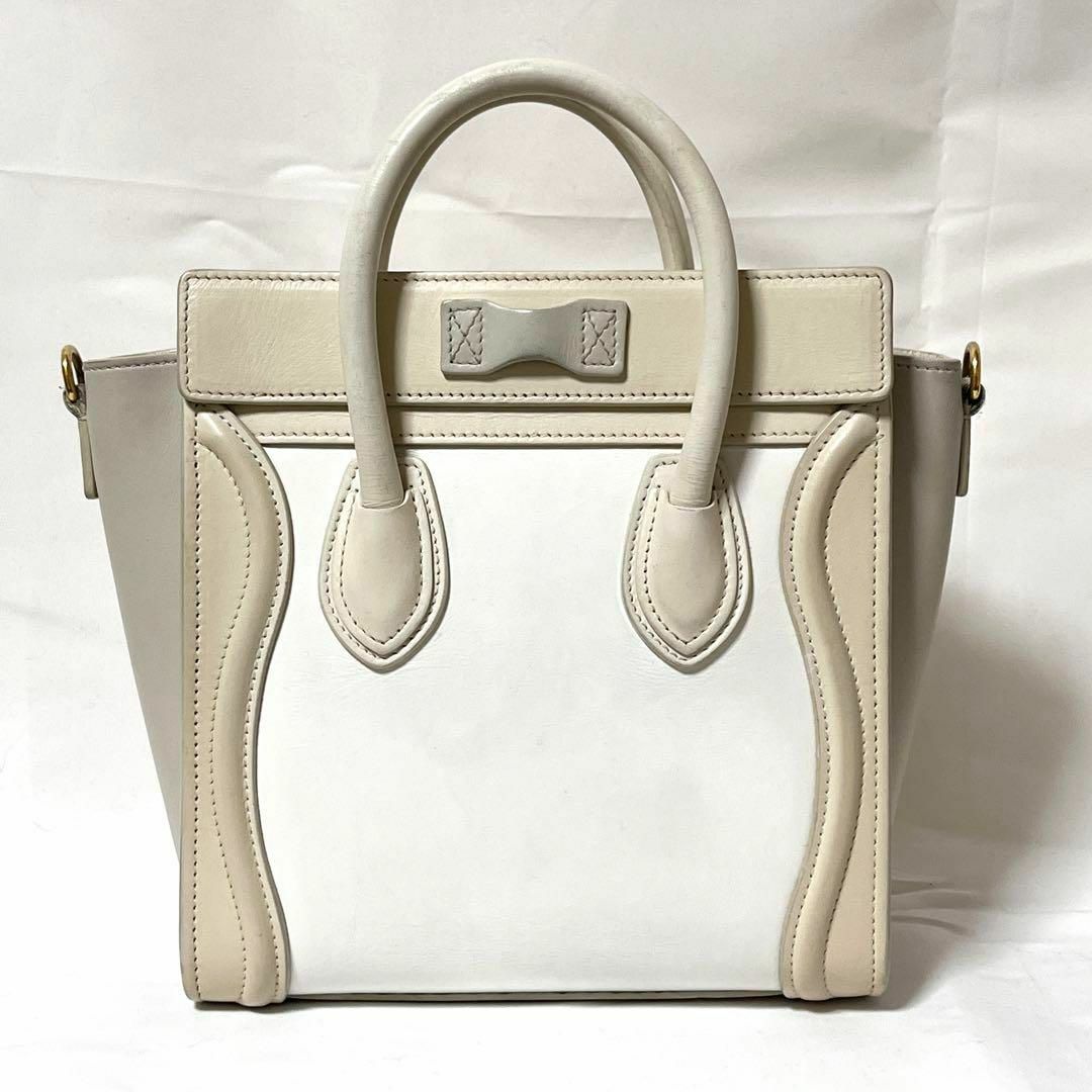 celine(セリーヌ)のCELINE セリーヌ ラゲージ ナノショッパー バッグ 良品 販売証明付き レディースのバッグ(ショルダーバッグ)の商品写真