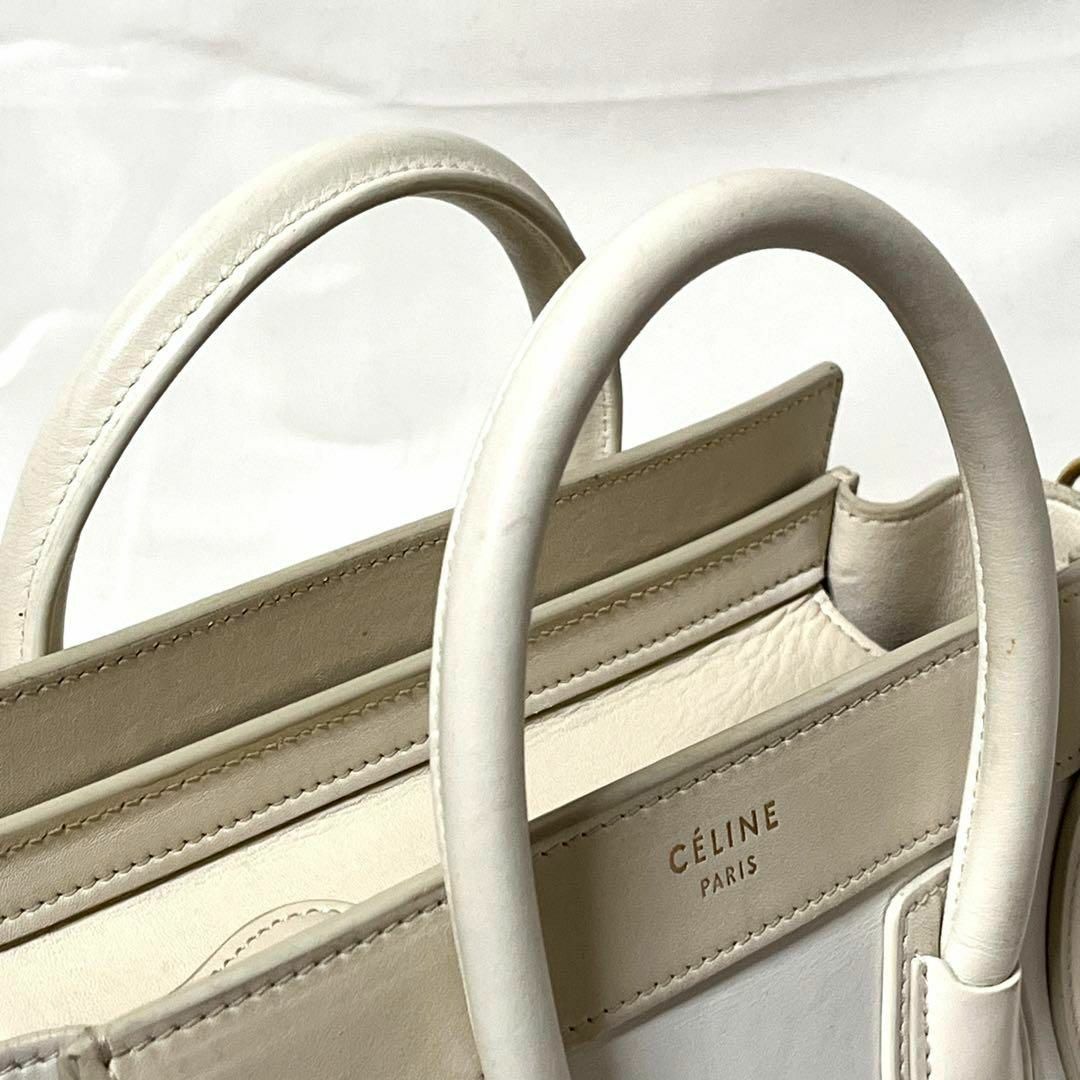 celine(セリーヌ)のCELINE セリーヌ ラゲージ ナノショッパー バッグ 良品 販売証明付き レディースのバッグ(ショルダーバッグ)の商品写真