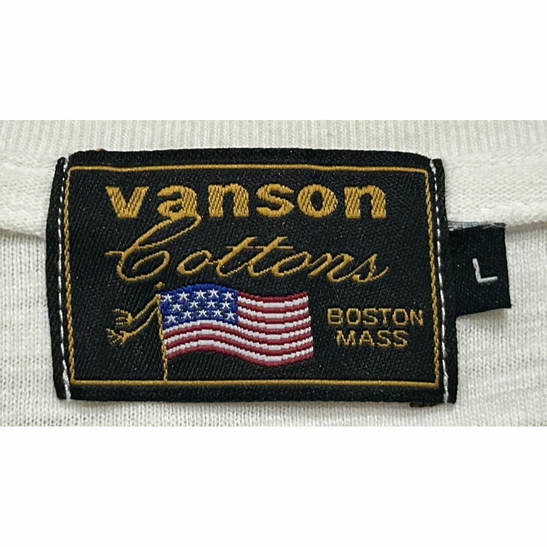 VANSON(バンソン)の＊VANSON×トムとジェリー スカル 刺繍 ワッペン 半袖Tシャツ L メンズのトップス(Tシャツ/カットソー(半袖/袖なし))の商品写真