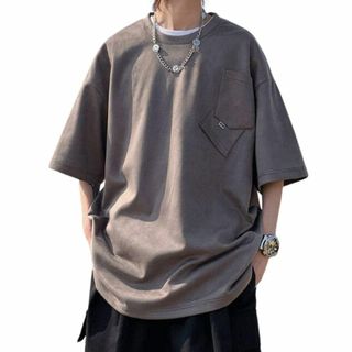 [GUTHONG] Tシャツ メンズ 七分袖 メンズ 半袖tシャツ 夏服 スエー(その他)