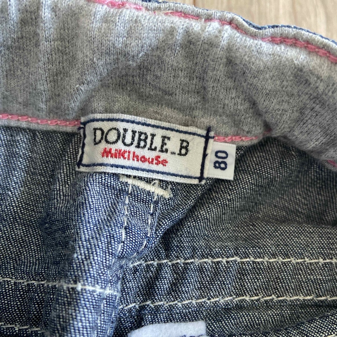 DOUBLE.B(ダブルビー)のダブルB ミキハウス　パンツ80センチ キッズ/ベビー/マタニティのベビー服(~85cm)(パンツ)の商品写真