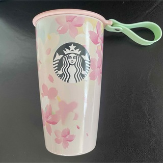 スターバックス(Starbucks)のSTARBUCKS スタバ2020さくらストラップカップシェイプボトル355ml(タンブラー)