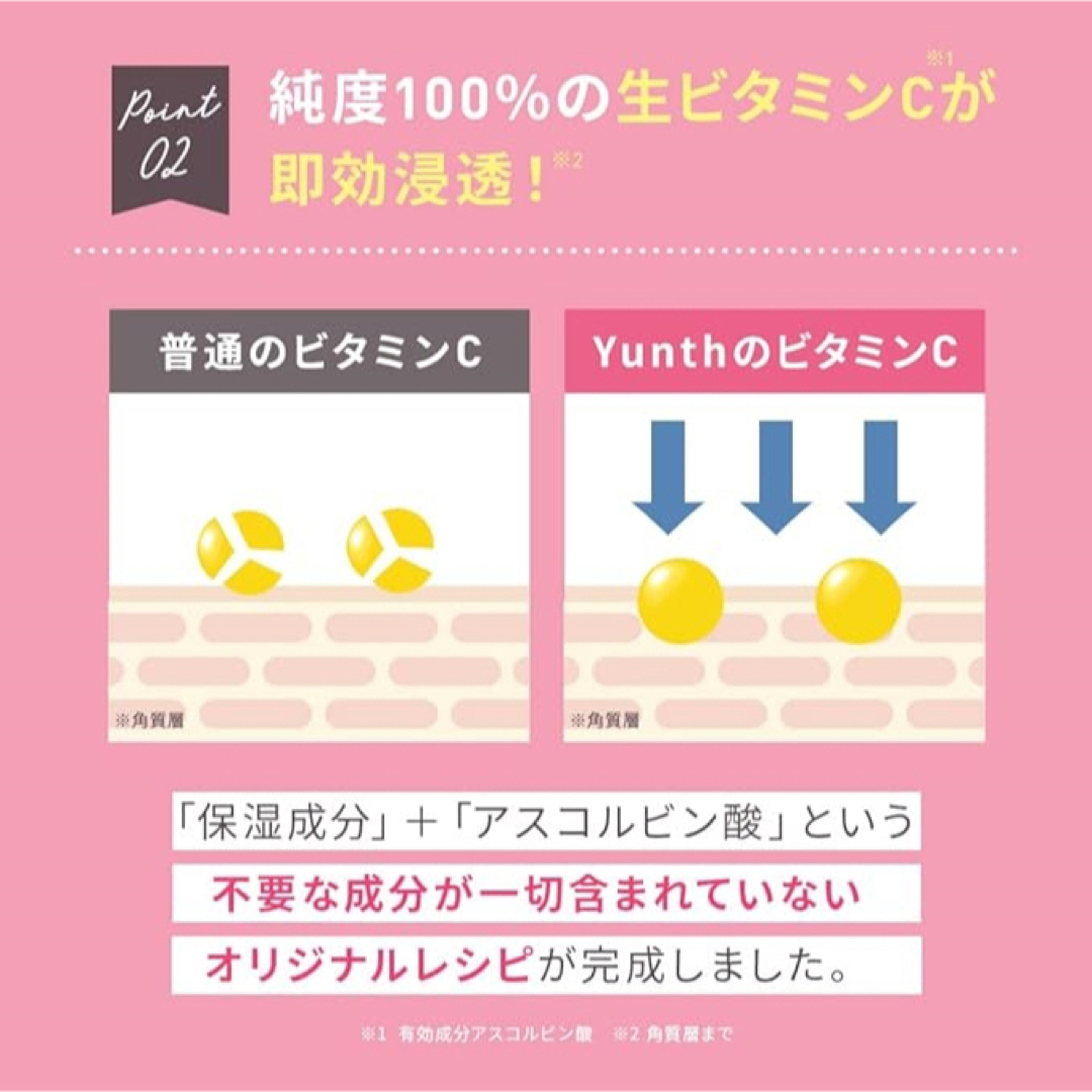 Yunth(ユンス)のユンス 生ビタミンC美白美容液 1ml×28包×1（医薬部外品）【おまけ付き】 コスメ/美容のスキンケア/基礎化粧品(美容液)の商品写真