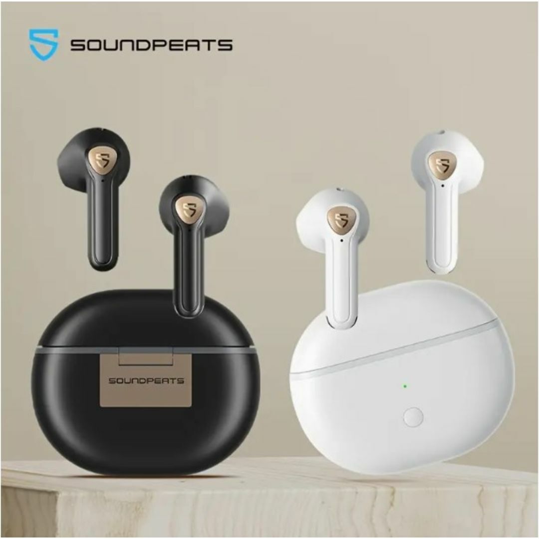 SOUNDPEATS(サウンドピーツ)の新品/SOUNDPEATS Air3 Deluxe HS ワイヤレスイヤホン　白 スマホ/家電/カメラのオーディオ機器(ヘッドフォン/イヤフォン)の商品写真