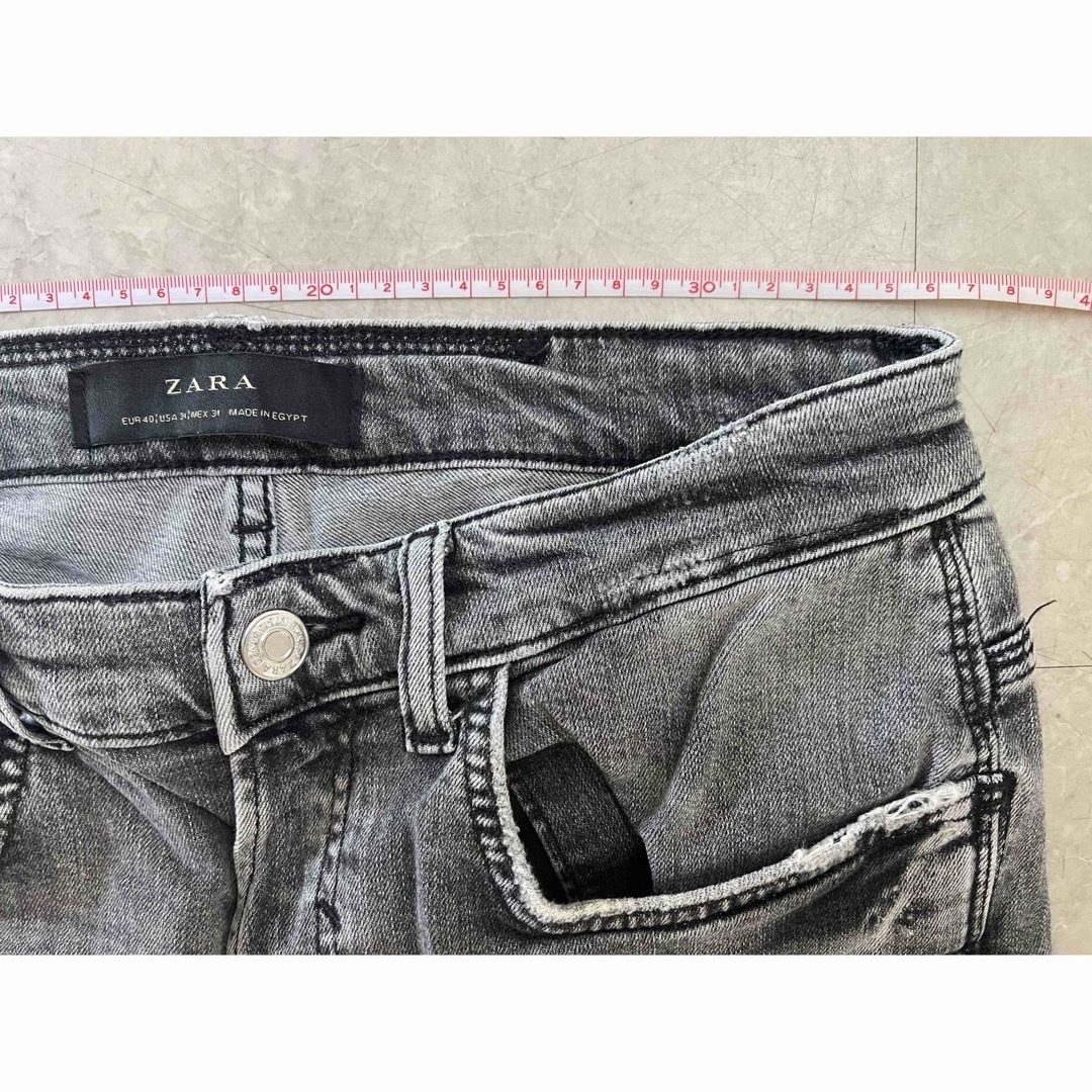 ZARA(ザラ)のZARAダメージデニムパンツ 04152024 メンズのパンツ(デニム/ジーンズ)の商品写真