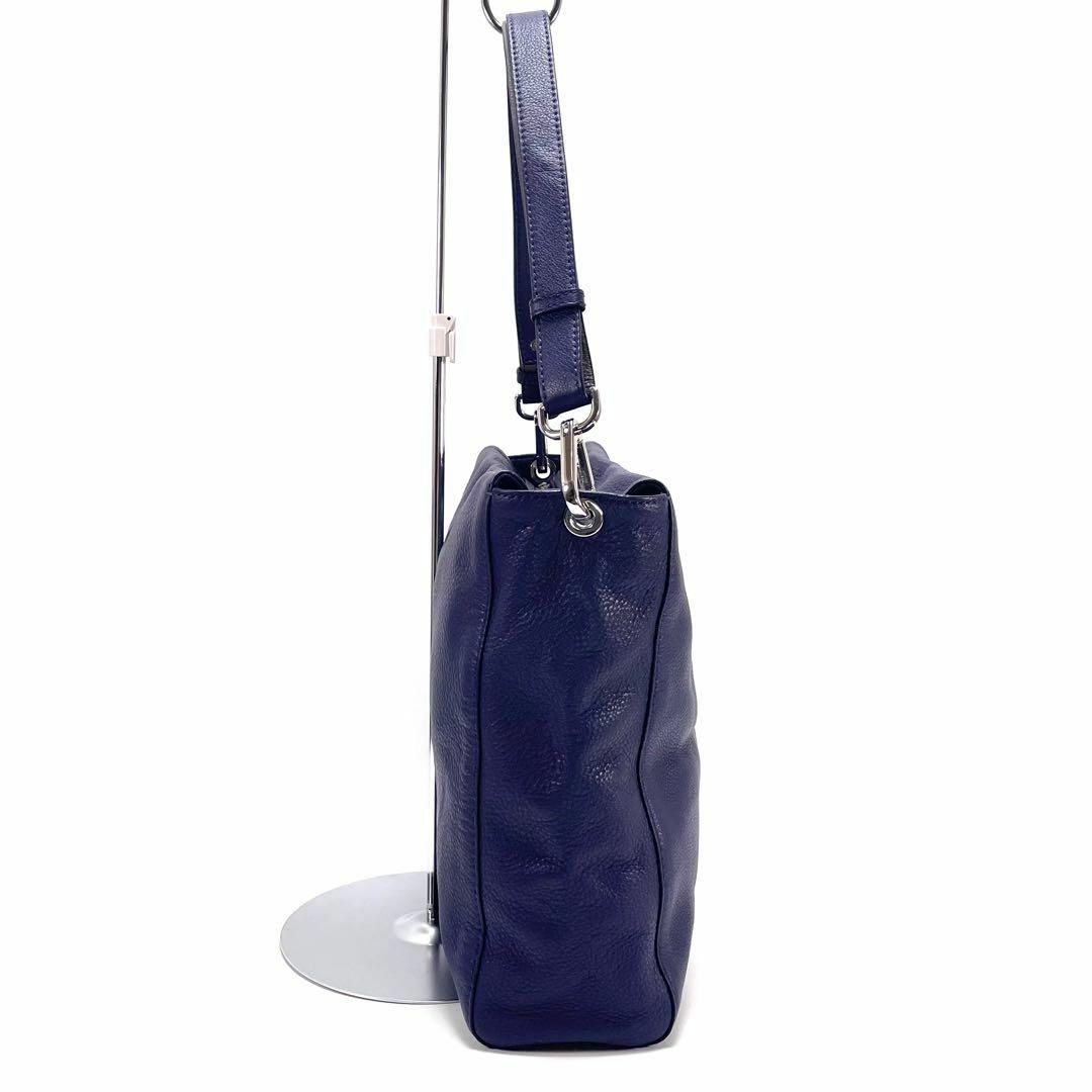 ECCO(エコー)の美品 ecco エコー ショルダーバッグ 肩がけ ワンショルダー 青 紫  レディースのバッグ(ショルダーバッグ)の商品写真