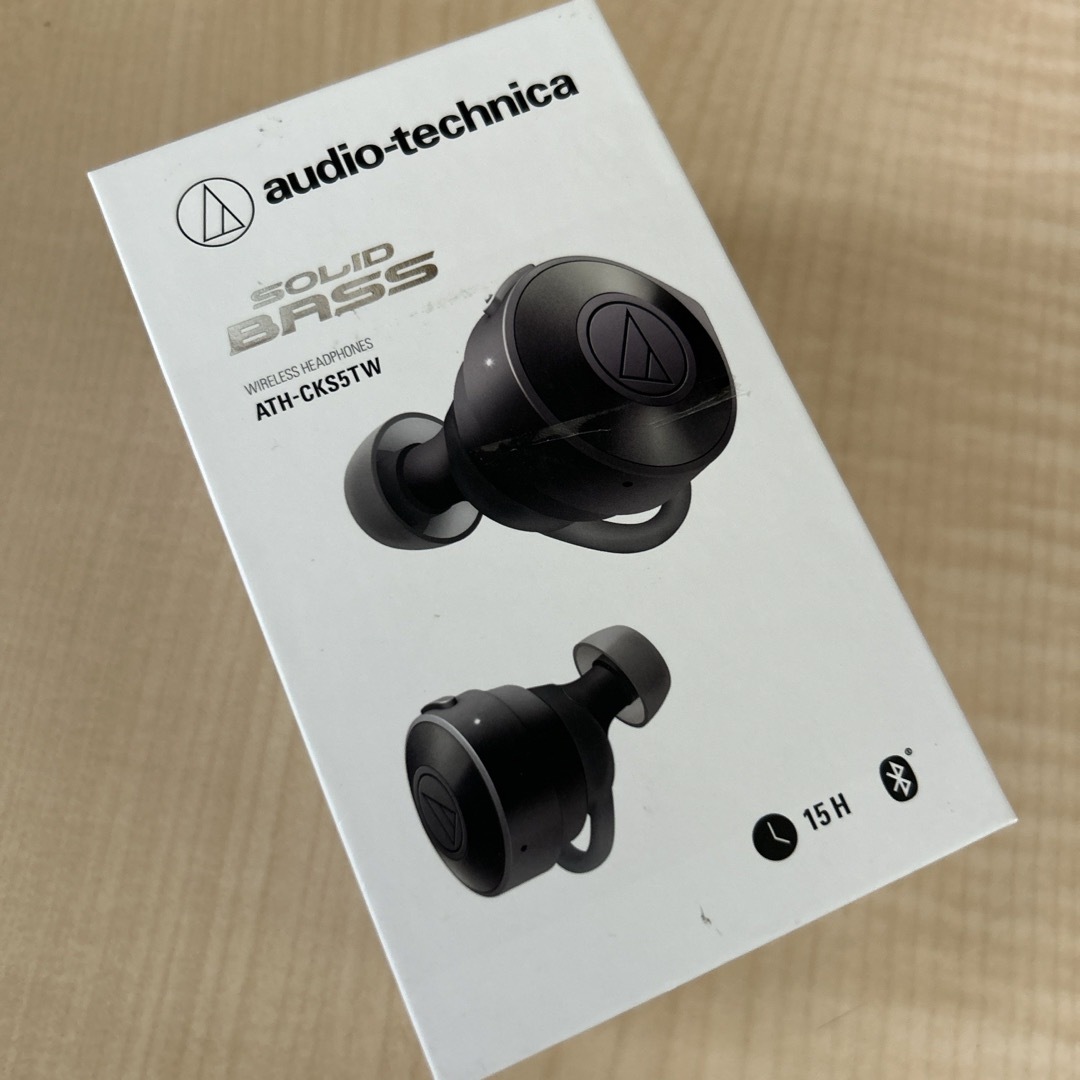 audio-technica(オーディオテクニカ)のaudio-technica フルワイヤレスイヤホン ATH-CKS5TW BK スマホ/家電/カメラのオーディオ機器(ヘッドフォン/イヤフォン)の商品写真