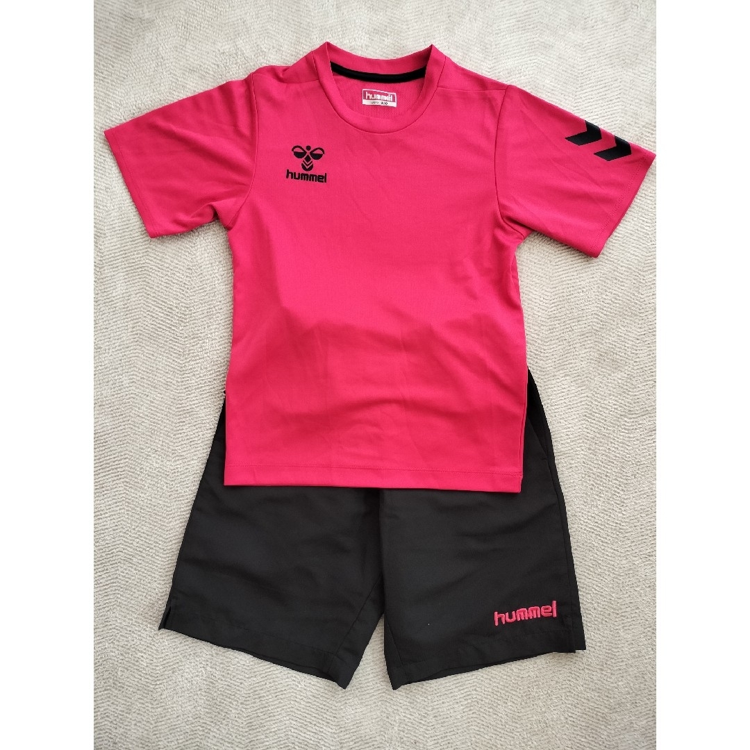 hummel(ヒュンメル)のＴシャツ130㌢・短パン140㌢セット キッズ/ベビー/マタニティのキッズ服女の子用(90cm~)(Tシャツ/カットソー)の商品写真