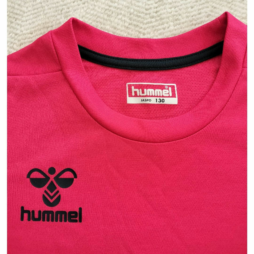 hummel(ヒュンメル)のＴシャツ130㌢・短パン140㌢セット キッズ/ベビー/マタニティのキッズ服女の子用(90cm~)(Tシャツ/カットソー)の商品写真