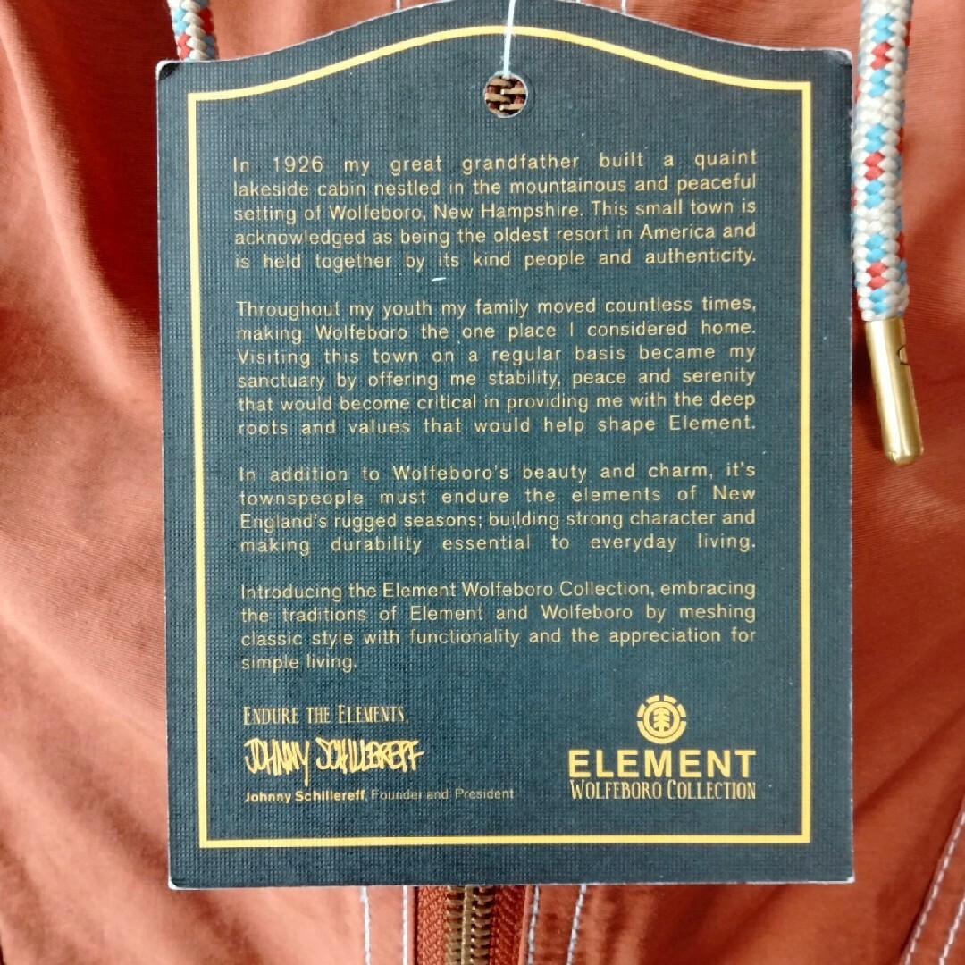 ELEMENT(エレメント)の新品未使用　ELEMENT アノラックパーカー　ストリート　ナイロンジャケット メンズのジャケット/アウター(ナイロンジャケット)の商品写真