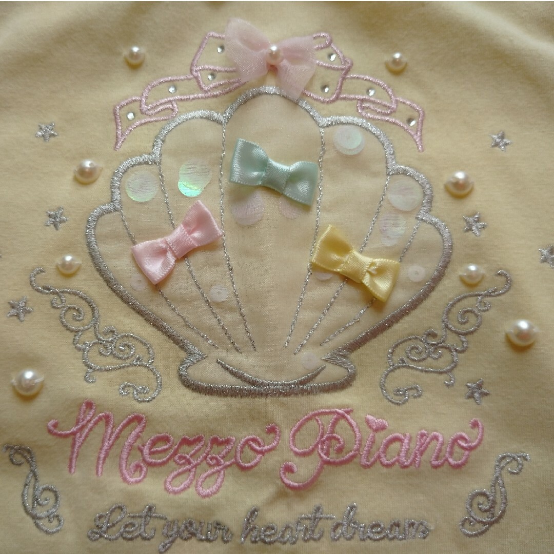 mezzo piano(メゾピアノ)の＊専用＊mezzo piano　半袖Tシャツ　２点　130 キッズ/ベビー/マタニティのキッズ服女の子用(90cm~)(Tシャツ/カットソー)の商品写真