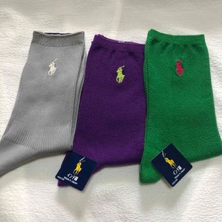 ポロラルフローレン(POLO RALPH LAUREN)のラルフローレン　靴下　３セット　22cm〜24cm(ソックス)