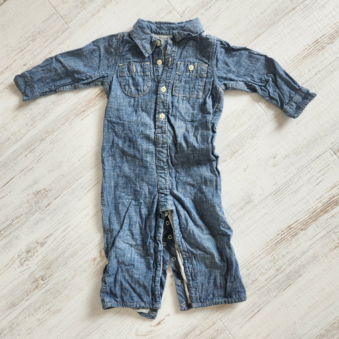 babyGAP(ベビーギャップ)のbabyGAP　デニムカバーオール キッズ/ベビー/マタニティのキッズ服男の子用(90cm~)(その他)の商品写真