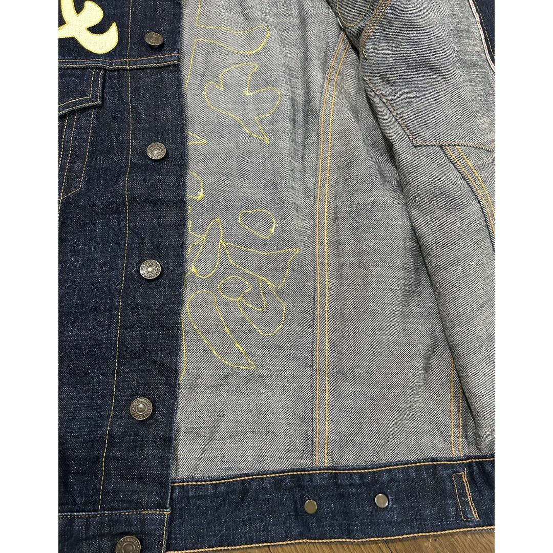 EVISU(エビス)の＊EVISU 戎魂 LOT1557 濃紺 デニムジャケット ジージャン 42 メンズのジャケット/アウター(Gジャン/デニムジャケット)の商品写真