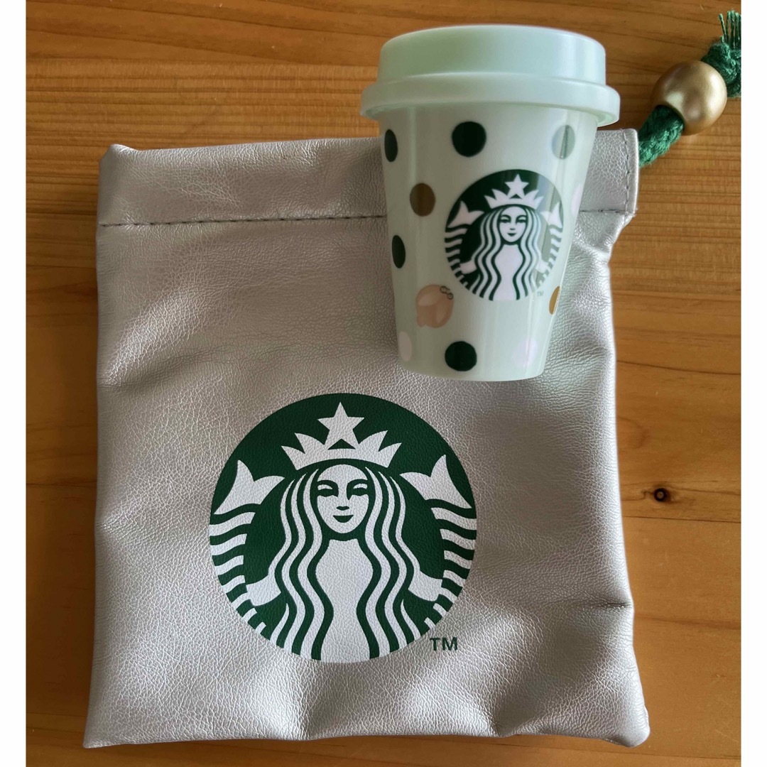 Starbucks(スターバックス)のスターバックス　ミニカップ　巾着 インテリア/住まい/日用品の日用品/生活雑貨/旅行(その他)の商品写真