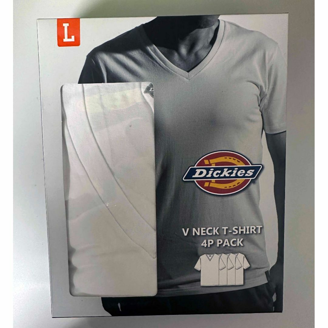 Dickies(ディッキーズ)の4枚組 L ★ Dickies ディッキーズ メンズ Vネック 半袖 Tシャツ メンズのトップス(Tシャツ/カットソー(半袖/袖なし))の商品写真