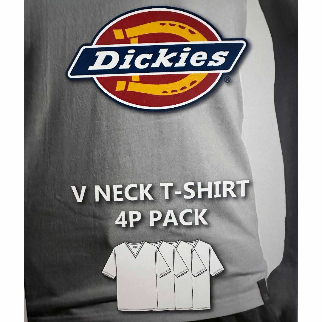 Dickies(ディッキーズ)の4枚組 L ★ Dickies ディッキーズ メンズ Vネック 半袖 Tシャツ メンズのトップス(Tシャツ/カットソー(半袖/袖なし))の商品写真