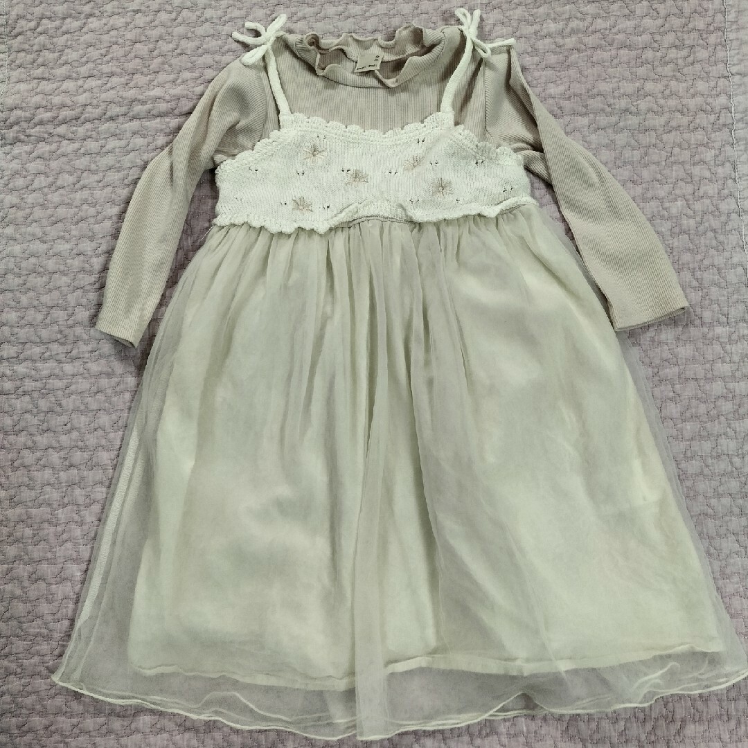 petit main(プティマイン)のプティマイン☆110 ワンピース キッズ/ベビー/マタニティのキッズ服女の子用(90cm~)(ワンピース)の商品写真