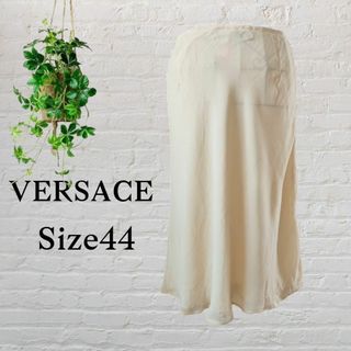 ジャンニヴェルサーチ(Gianni Versace)のGIANNI VERSACE ジャンニヴェルサーチ　絹100％シルクスカート44(ひざ丈スカート)