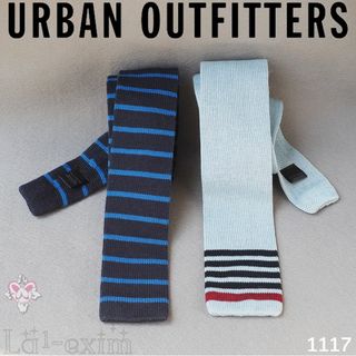 アーバンアウトフィッターズ(Urban Outfitters)の美品 アーバンアウトフィッターズ ニットタイ 春 夏 コットン 綿 新入 ２点(ネクタイ)